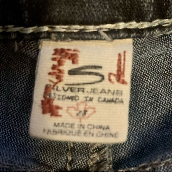 Silver Jeans Suki Bootcut Fringed Cuff Jeans Size 27 - Picture 12 of 13